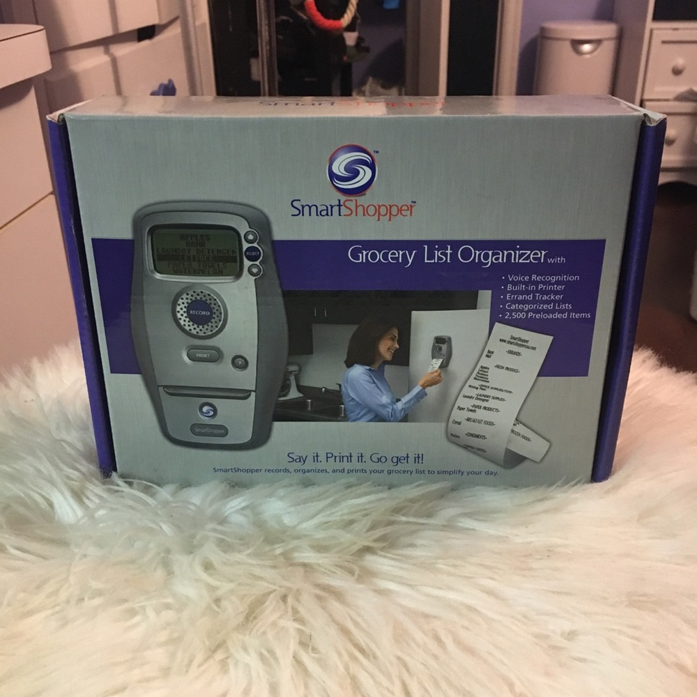 Smart shopper grocery list organizer